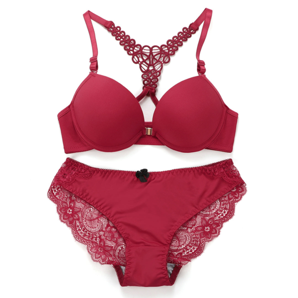 Front Open Padded Wired Bra Set - A2128 - Image 3